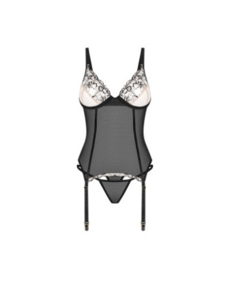 Vila blanes corset et string - Noirs